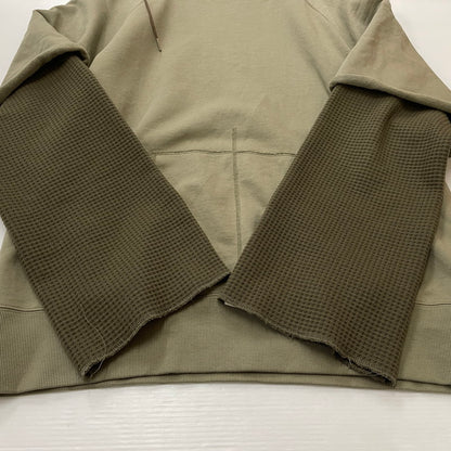 【中古品】【メンズ】 fafa フェフェ DOUBLE SLEEVE HOODIE 33421208 ダブル スリーブ フーディー トップス プルオーバーパーカー 140-260418-ko-11-tei サイズ：3 カラー：カーキ 万代Net店