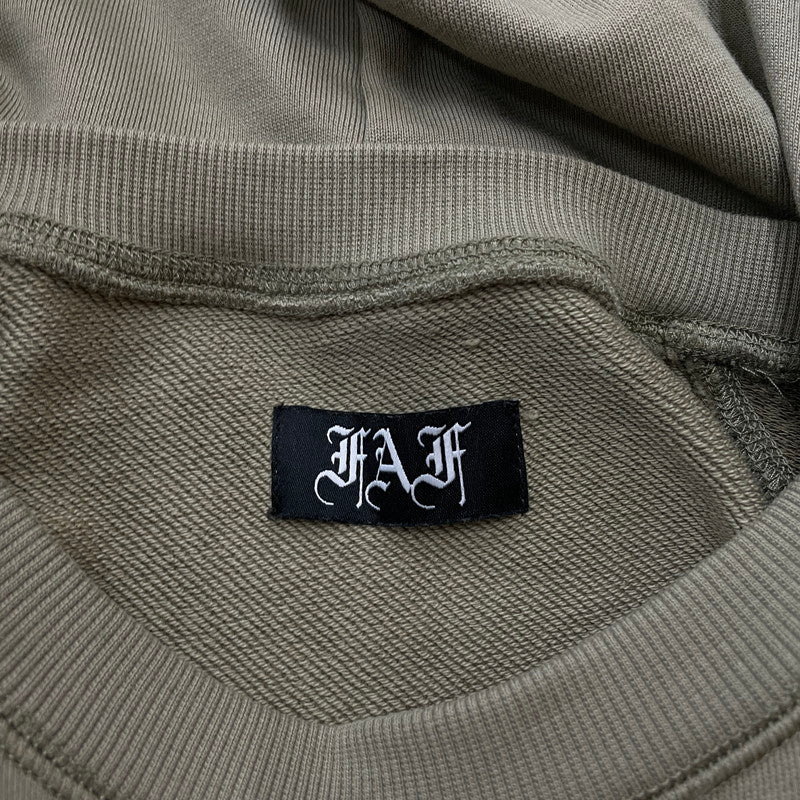 【中古品】【メンズ】 fafa フェフェ DOUBLE SLEEVE HOODIE 33421208 ダブル スリーブ フーディー トップス プルオーバーパーカー 140-260418-ko-11-tei サイズ：3 カラー：カーキ 万代Net店
