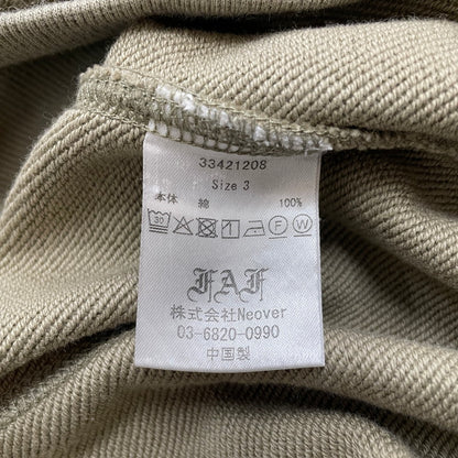 【中古品】【メンズ】 fafa フェフェ DOUBLE SLEEVE HOODIE 33421208 ダブル スリーブ フーディー トップス プルオーバーパーカー 140-260418-ko-11-tei サイズ：3 カラー：カーキ 万代Net店