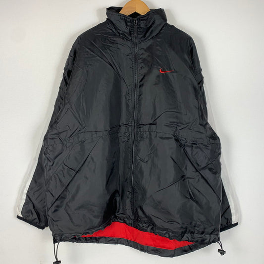 【中古品】【メンズ】 NIKE ナイキ 90’s NYLON JACKET 90年代 ナイロン ジャケット アウター フルジップ 148-260419-ko-02-tei サイズ：L カラー：ブラック 万代Net店