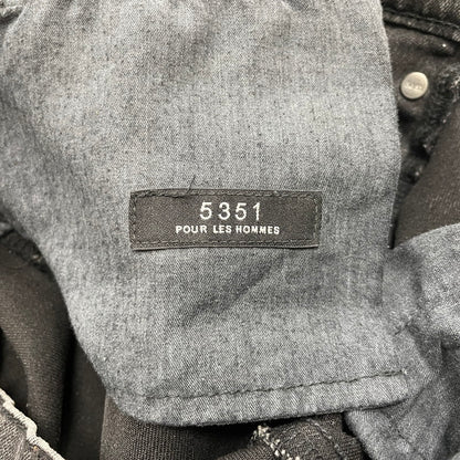【中古品】【メンズ】 5351POUR LES HOMMES 5351プール オム DENIM PANTS MADE IN JAPAN デニムパンツ ボトムス ジーンズ 日本製 158-260620-ss-03-tei サイズ：44 カラー：ブラック 万代Net店