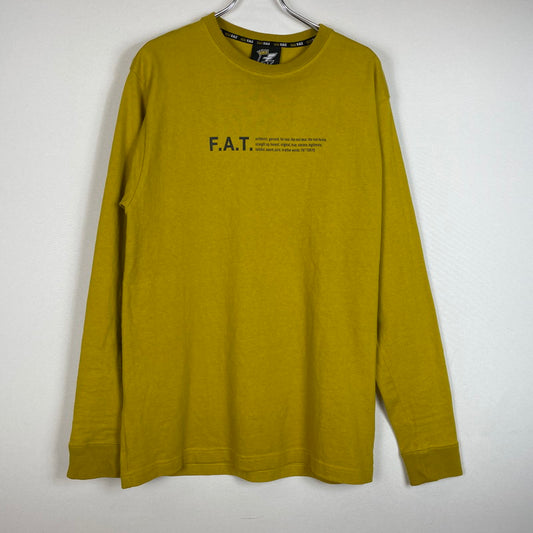 【中古品】【メンズ】 FAT エフエーティー OTEE L L/S TEE F32020-CT10 ロングスリーブTシャツ 長袖トップス カットソー 142-260711-ss-05-tei サイズ：FAT カラー：マスタード 万代Net店