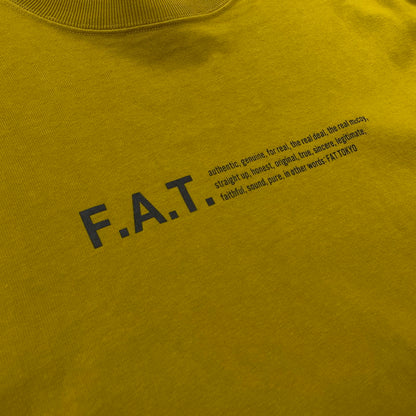 【中古品】【メンズ】 FAT エフエーティー OTEE L L/S TEE F32020-CT10 ロングスリーブTシャツ 長袖トップス カットソー 142-260711-ss-05-tei サイズ：FAT カラー：マスタード 万代Net店