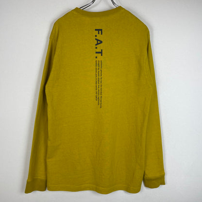【中古品】【メンズ】 FAT エフエーティー OTEE L L/S TEE F32020-CT10 ロングスリーブTシャツ 長袖トップス カットソー 142-260711-ss-05-tei サイズ：FAT カラー：マスタード 万代Net店