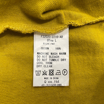 【中古品】【メンズ】 FAT エフエーティー OTEE L L/S TEE F32020-CT10 ロングスリーブTシャツ 長袖トップス カットソー 142-260711-ss-05-tei サイズ：FAT カラー：マスタード 万代Net店