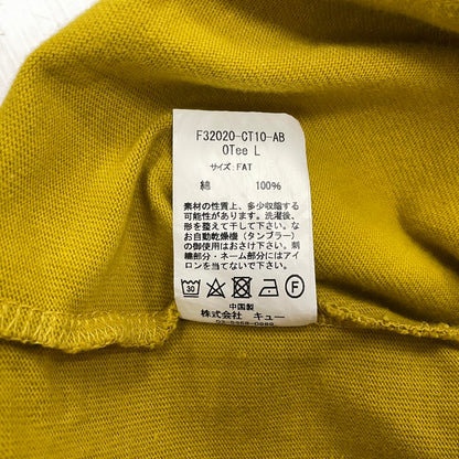 【中古品】【メンズ】 FAT エフエーティー OTEE L L/S TEE F32020-CT10 ロングスリーブTシャツ 長袖トップス カットソー 142-260711-ss-05-tei サイズ：FAT カラー：マスタード 万代Net店