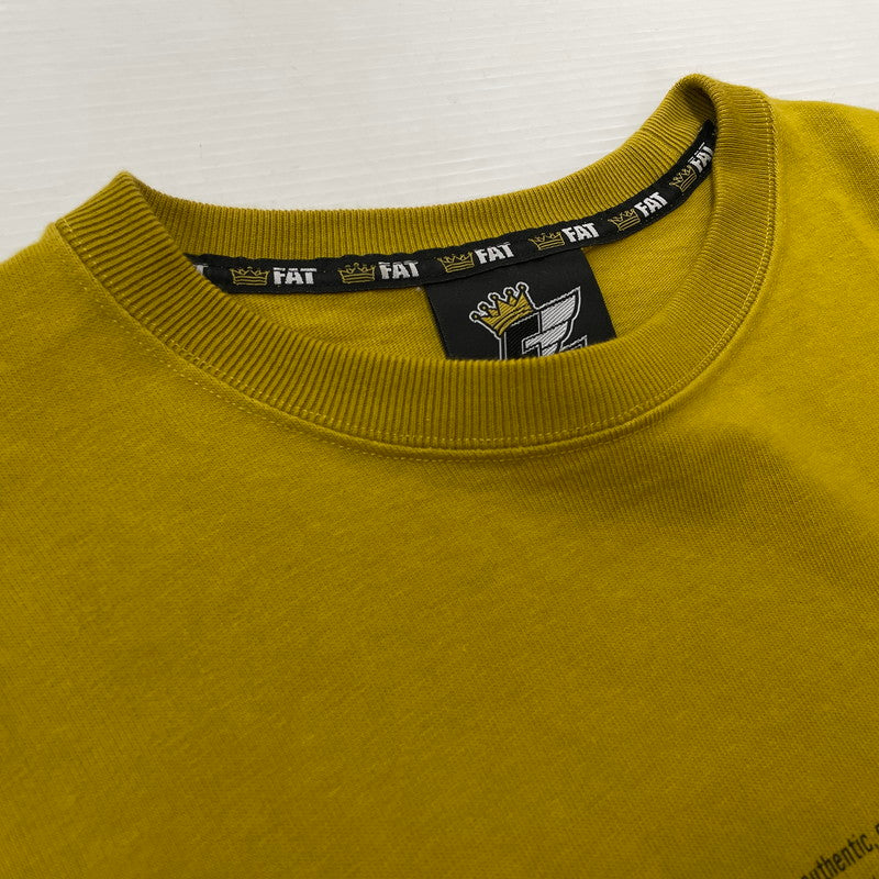 【中古品】【メンズ】 FAT エフエーティー OTEE L L/S TEE F32020-CT10 ロングスリーブTシャツ 長袖トップス カットソー 142-260711-ss-05-tei サイズ：FAT カラー：マスタード 万代Net店