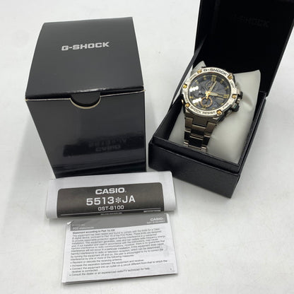 【中古品】【メンズ】 G-SHOCK ジーショック G-STEEL GST-B100D-1A9JF ジー スティール ウォッチ 腕時計 タフソーラー 196-260503-ko-11-tei カラー：シルバー 万代Net店