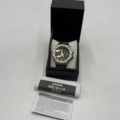 【中古品】【メンズ】 G-SHOCK ジーショック G-STEEL GST-B100D-1A9JF ジー スティール ウォッチ 腕時計 タフソーラー 196-260503-ko-11-tei カラー：シルバー 万代Net店