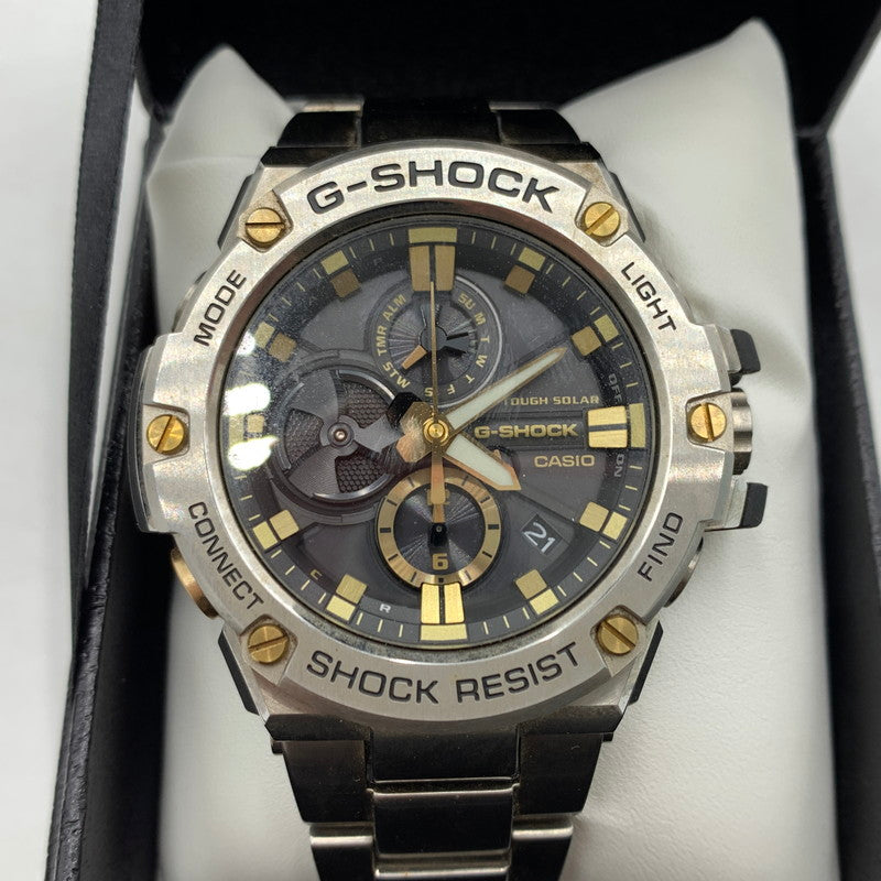 【中古品】【メンズ】 G-SHOCK ジーショック G-STEEL GST-B100D-1A9JF ジー スティール ウォッチ 腕時計 タフソーラー 196-260503-ko-11-tei カラー：シルバー 万代Net店