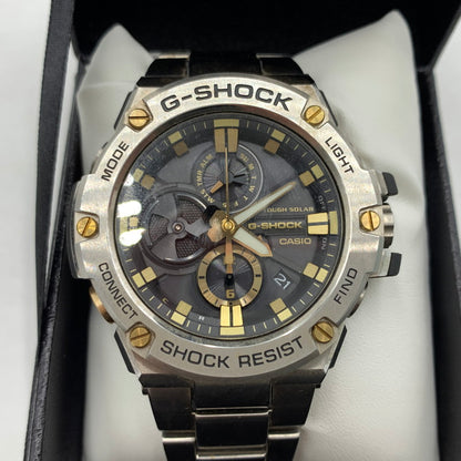 【中古品】【メンズ】 G-SHOCK ジーショック G-STEEL GST-B100D-1A9JF ジー スティール ウォッチ 腕時計 タフソーラー 196-260503-ko-11-tei カラー：シルバー 万代Net店