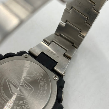 【中古品】【メンズ】 G-SHOCK ジーショック G-STEEL GST-B100D-1A9JF ジー スティール ウォッチ 腕時計 タフソーラー 196-260503-ko-11-tei カラー：シルバー 万代Net店