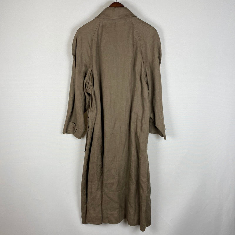 【中古品】【メンズ】 NICOLE ニコル LONG LINEN COAT ロング リネンコート ライトアウター MITSUHIRO MATSUDA 140-260418-ks-11-tei サイズ：表記サイズ無し カラー：ブラウン 万代Net店