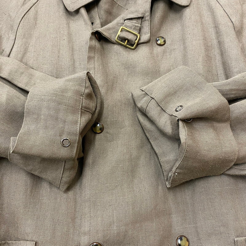 【中古品】【メンズ】 NICOLE ニコル LONG LINEN COAT ロング リネンコート ライトアウター MITSUHIRO MATSUDA 140-260418-ks-11-tei サイズ：表記サイズ無し カラー：ブラウン 万代Net店