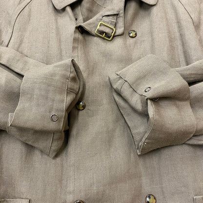 【中古品】【メンズ】 NICOLE ニコル LONG LINEN COAT ロング リネンコート ライトアウター MITSUHIRO MATSUDA 140-260418-ks-11-tei サイズ：表記サイズ無し カラー：ブラウン 万代Net店