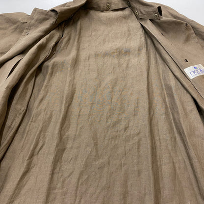 【中古品】【メンズ】 NICOLE ニコル LONG LINEN COAT ロング リネンコート ライトアウター MITSUHIRO MATSUDA 140-260418-ks-11-tei サイズ：表記サイズ無し カラー：ブラウン 万代Net店