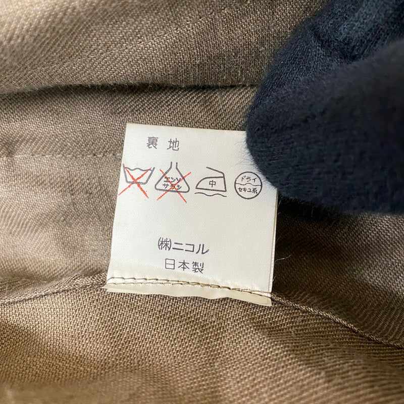 【中古品】【メンズ】 NICOLE ニコル LONG LINEN COAT ロング リネンコート ライトアウター MITSUHIRO MATSUDA 140-260418-ks-11-tei サイズ：表記サイズ無し カラー：ブラウン 万代Net店