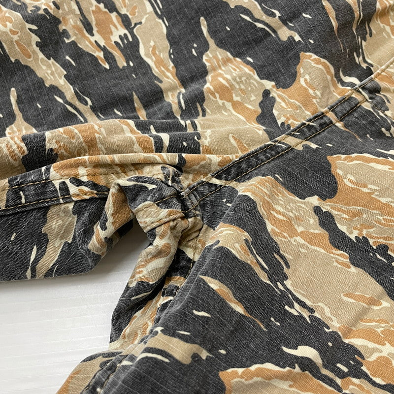 【中古品】【メンズ】 STUSSY ステューシー 90's TIGER CAMO CARGO PANT 90年代 タイガー カモ カーゴパンツ ボトムス 153-260418-ko-18-tei サイズ：32 カラー：ベージュ 万代Net店