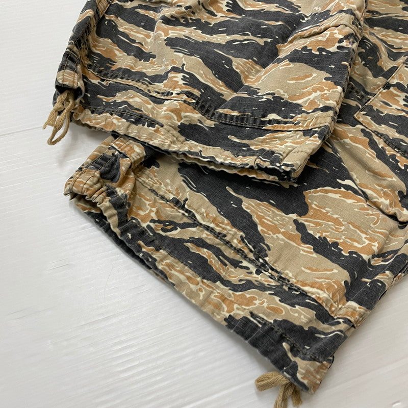 【中古品】【メンズ】 STUSSY ステューシー 90's TIGER CAMO CARGO PANT 90年代 タイガー カモ カーゴパンツ ボトムス 153-260418-ko-18-tei サイズ：32 カラー：ベージュ 万代Net店