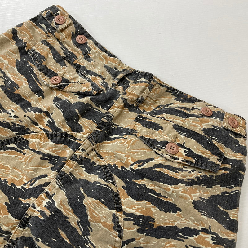 【中古品】【メンズ】 STUSSY ステューシー 90's TIGER CAMO CARGO PANT 90年代 タイガー カモ カーゴパンツ ボトムス 153-260418-ko-18-tei サイズ：32 カラー：ベージュ 万代Net店