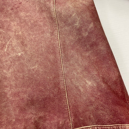 【現状渡し品】【メンズ】 BARASSI バラシ LAMB LEATHER JACKET ラム レザー ジャケット ライトアウター 147-260418-ks-13-tei サイズ：48 カラー：レッド 万代Net店
