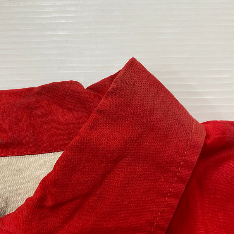 【中古品】【メンズ】 USED CHULAI VIETNAM JACKET チュライ ベトナムジャケット ライトアウター 145-260418-ks-14-tei サイズ：表記サイズ無し カラー：レッド　※ジップYKK(後付け 万代Net店