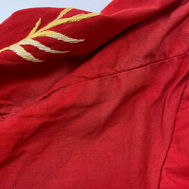 【中古品】【メンズ】 USED CHULAI VIETNAM JACKET チュライ ベトナムジャケット ライトアウター 145-260418-ks-14-tei サイズ：表記サイズ無し カラー：レッド　※ジップYKK(後付け 万代Net店