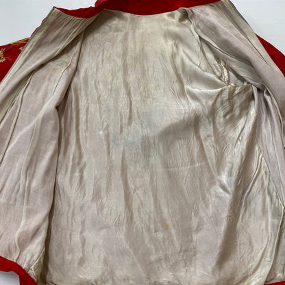 【中古品】【メンズ】 USED CHULAI VIETNAM JACKET チュライ ベトナムジャケット ライトアウター 145-260418-ks-14-tei サイズ：表記サイズ無し カラー：レッド　※ジップYKK(後付け 万代Net店