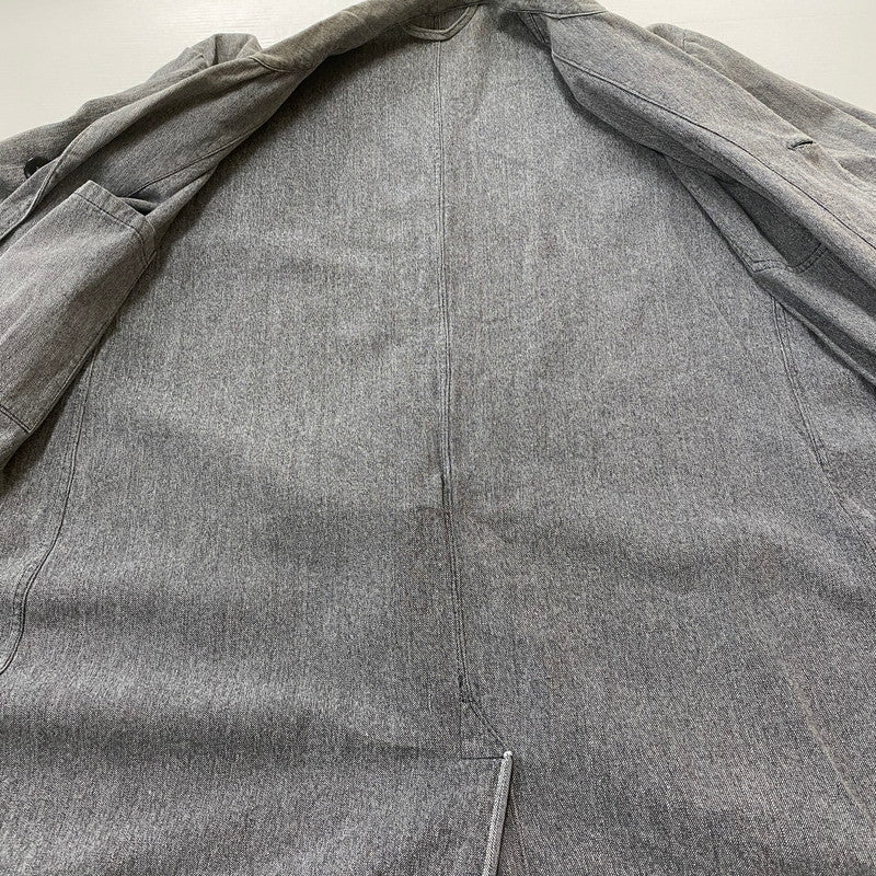 【中古品】【メンズ】 FRENCH ARMY フランス軍 50～60's BLACK CHAMBRAY ATELIER COAT VINTAGE 50～60年代 ブラック シャンブレー アトリエ コート ライトアウター 145-260418-ks-12-tei サイズ：表記サイズ無し カラー：グレー 万代Net店