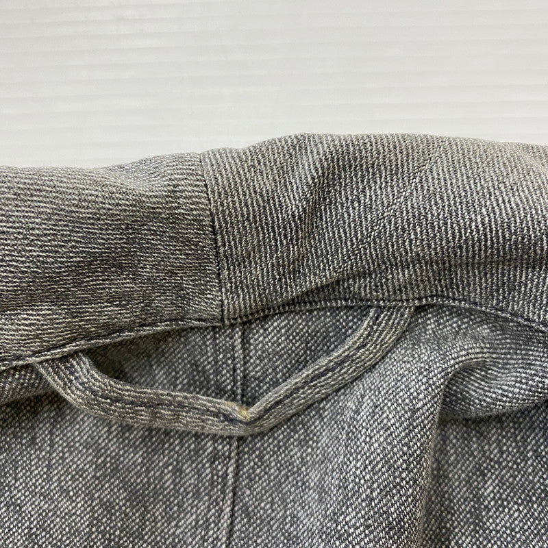 【中古品】【メンズ】 FRENCH ARMY フランス軍 50～60's BLACK CHAMBRAY ATELIER COAT VINTAGE 50～60年代 ブラック シャンブレー アトリエ コート ライトアウター 145-260418-ks-12-tei サイズ：表記サイズ無し カラー：グレー 万代Net店