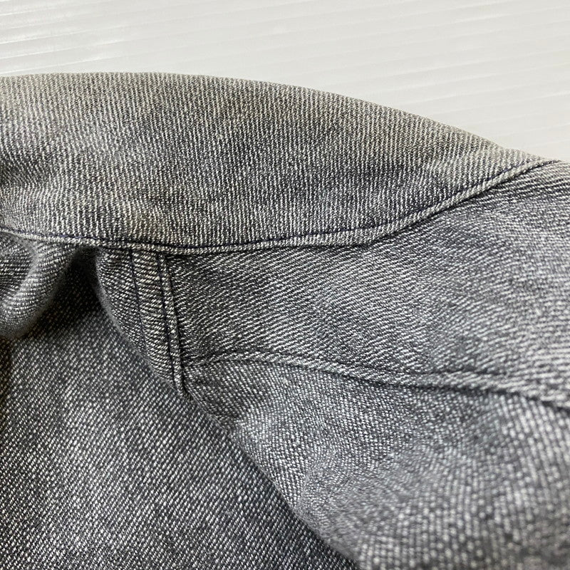 【中古品】【メンズ】 FRENCH ARMY フランス軍 50～60's BLACK CHAMBRAY ATELIER COAT VINTAGE 50～60年代 ブラック シャンブレー アトリエ コート ライトアウター 145-260418-ks-12-tei サイズ：表記サイズ無し カラー：グレー 万代Net店