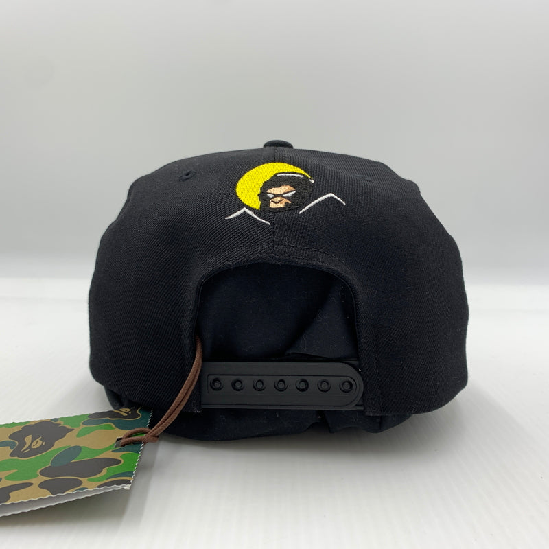 【中古品】【メンズ】 ABATHINGAPE アベイシングエイプ SHADOW BAPE SNAPBACK CAP 001CPJ301001M シャドウ ベイプ スナップバック キャップ 帽子 185-260730-yo-09-tei サイズ：F カラー：ブラック 万代Net店