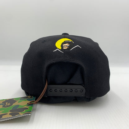 【中古品】【メンズ】 ABATHINGAPE アベイシングエイプ SHADOW BAPE SNAPBACK CAP 001CPJ301001M シャドウ ベイプ スナップバック キャップ 帽子 185-260730-yo-09-tei サイズ：F カラー：ブラック 万代Net店