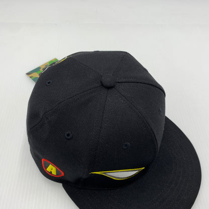 【中古品】【メンズ】 ABATHINGAPE アベイシングエイプ SHADOW BAPE SNAPBACK CAP 001CPJ301001M シャドウ ベイプ スナップバック キャップ 帽子 185-260730-yo-09-tei サイズ：F カラー：ブラック 万代Net店