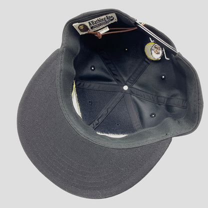 【中古品】【メンズ】 ABATHINGAPE アベイシングエイプ SHADOW BAPE SNAPBACK CAP 001CPJ301001M シャドウ ベイプ スナップバック キャップ 帽子 185-260730-yo-09-tei サイズ：F カラー：ブラック 万代Net店