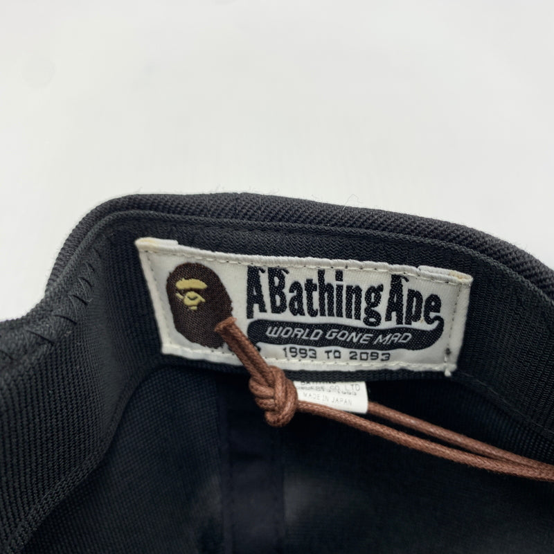 【中古品】【メンズ】 ABATHINGAPE アベイシングエイプ SHADOW BAPE SNAPBACK CAP 001CPJ301001M シャドウ ベイプ スナップバック キャップ 帽子 185-260730-yo-09-tei サイズ：F カラー：ブラック 万代Net店