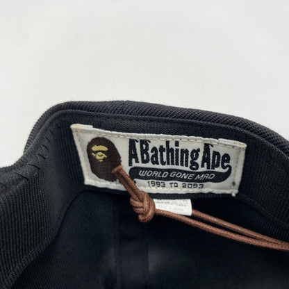 【中古品】【メンズ】 ABATHINGAPE アベイシングエイプ SHADOW BAPE SNAPBACK CAP 001CPJ301001M シャドウ ベイプ スナップバック キャップ 帽子 185-260730-yo-09-tei サイズ：F カラー：ブラック 万代Net店