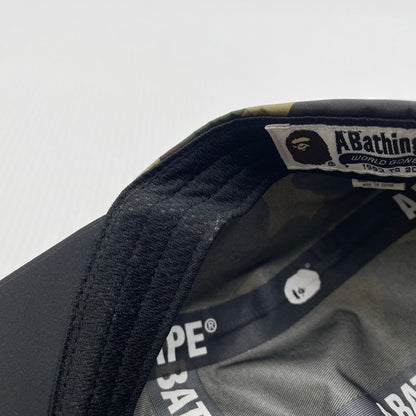 【中古品】【メンズ】 A BATHING APE アベイシングエイプ GORETEX CAMO CAP 001CPF201002X ゴアテックス ロゴ キャップ 帽子 185-260704-yo-15-tei サイズ：FREE カラー：カモ 万代Net店