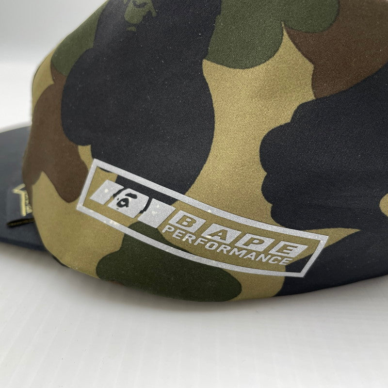 【中古品】【メンズ】 A BATHING APE アベイシングエイプ GORETEX CAMO CAP 001CPF201002X ゴアテックス ロゴ キャップ 帽子 185-260704-yo-15-tei サイズ：FREE カラー：カモ 万代Net店