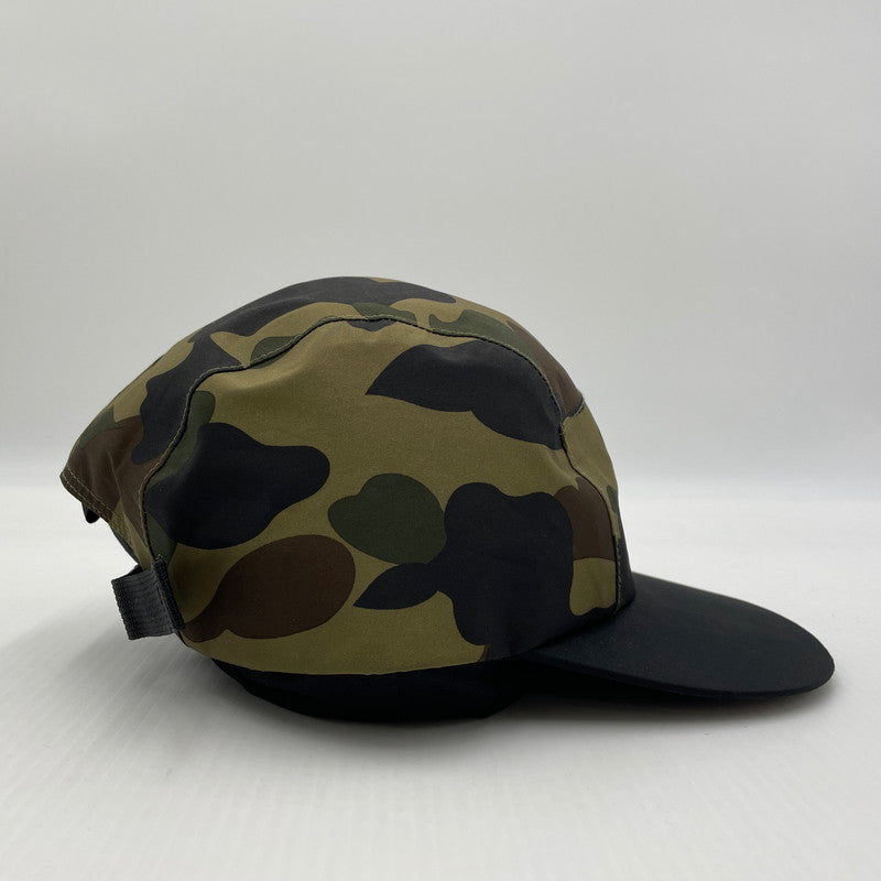 【中古品】【メンズ】 A BATHING APE アベイシングエイプ GORETEX CAMO CAP 001CPF201002X ゴアテックス ロゴ キャップ 帽子 185-260704-yo-15-tei サイズ：FREE カラー：カモ 万代Net店