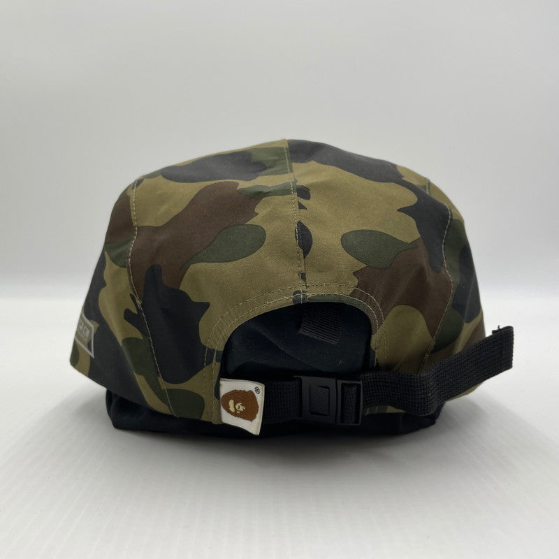 【中古品】【メンズ】 A BATHING APE アベイシングエイプ GORETEX CAMO CAP 001CPF201002X ゴアテックス ロゴ キャップ 帽子 185-260704-yo-15-tei サイズ：FREE カラー：カモ 万代Net店