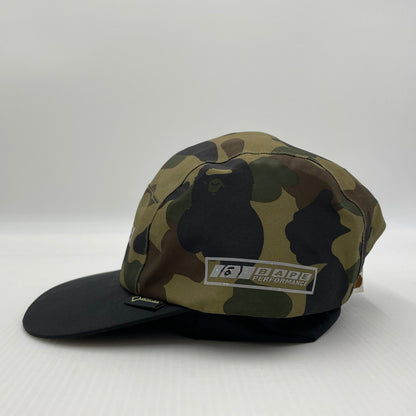 【中古品】【メンズ】 A BATHING APE アベイシングエイプ GORETEX CAMO CAP 001CPF201002X ゴアテックス ロゴ キャップ 帽子 185-260704-yo-15-tei サイズ：FREE カラー：カモ 万代Net店