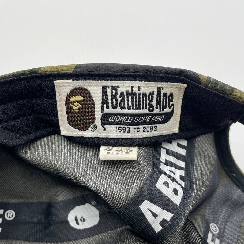 【中古品】【メンズ】 A BATHING APE アベイシングエイプ GORETEX CAMO CAP 001CPF201002X ゴアテックス ロゴ キャップ 帽子 185-260704-yo-15-tei サイズ：FREE カラー：カモ 万代Net店
