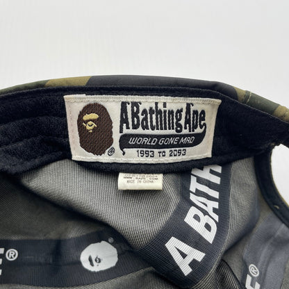 【中古品】【メンズ】 A BATHING APE アベイシングエイプ GORETEX CAMO CAP 001CPF201002X ゴアテックス ロゴ キャップ 帽子 185-260704-yo-15-tei サイズ：FREE カラー：カモ 万代Net店
