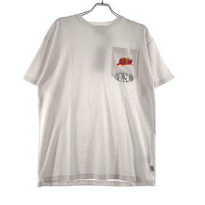 【中古品】【メンズ】 WINDANDSEA ウィンダンシー ×UFO ユー エフ オー 日清焼そば 別注 コラボ S/S POCKET TEE WDS-C-UFO-24-Q4-01 ショートスリーブ ポケット Tシャツ 半袖 トップス 142-260703-yo-12-tei サイズ：S カラー：ホワイト 万代Net店