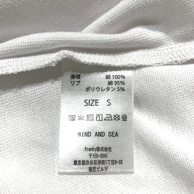 【中古品】【メンズ】 WINDANDSEA ウィンダンシー ×UFO ユー エフ オー 日清焼そば 別注 コラボ S/S POCKET TEE WDS-C-UFO-24-Q4-01 ショートスリーブ ポケット Tシャツ 半袖 トップス 142-260703-yo-12-tei サイズ：S カラー：ホワイト 万代Net店