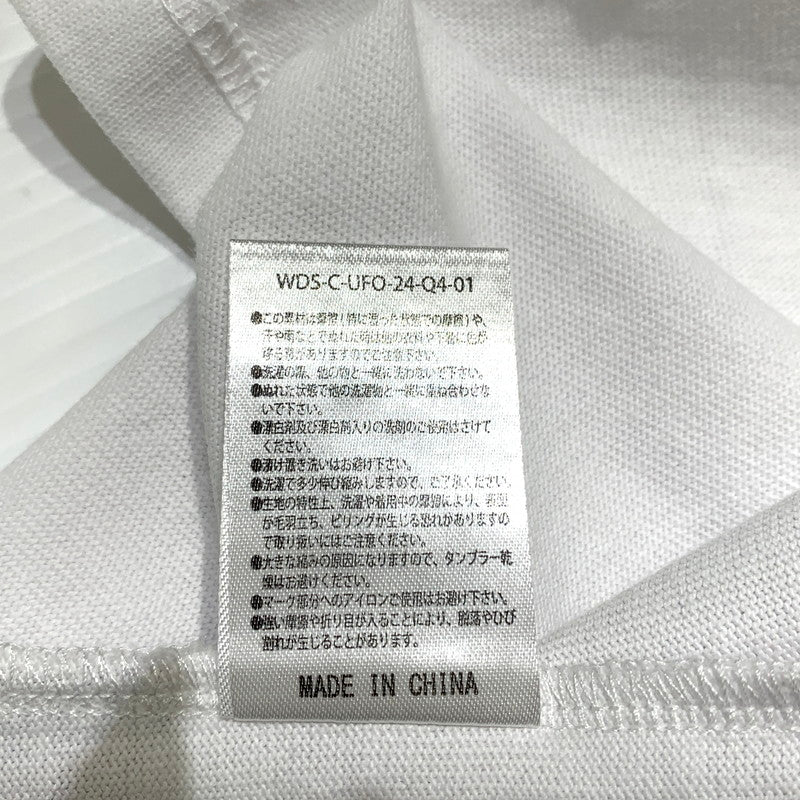 【中古品】【メンズ】 WINDANDSEA ウィンダンシー ×UFO ユー エフ オー 日清焼そば 別注 コラボ S/S POCKET TEE WDS-C-UFO-24-Q4-01 ショートスリーブ ポケット Tシャツ 半袖 トップス 142-260703-yo-12-tei サイズ：S カラー：ホワイト 万代Net店