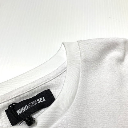 【中古品】【メンズ】 WINDANDSEA ウィンダンシー ×UFO ユー エフ オー 日清焼そば 別注 コラボ S/S POCKET TEE WDS-C-UFO-24-Q4-01 ショートスリーブ ポケット Tシャツ 半袖 トップス 142-260703-yo-12-tei サイズ：S カラー：ホワイト 万代Net店