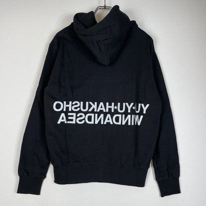 【中古品】【メンズ】 WIND AND SEA ウィンダンシー × 幽遊白書 別注 コラボ REIGAN HOODIE WDS-YYHS-01 レイガン フーディー トップス プルオーバーパーカー 142-260418-ko-07-tei サイズ：S カラー：ブラック 万代Net店