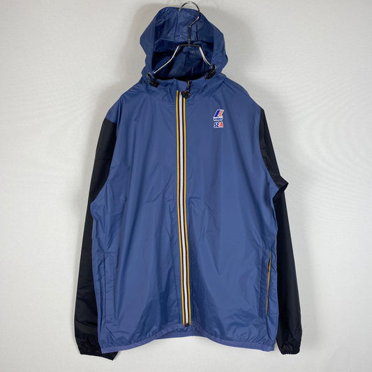 【中古美品】【メンズ】 WINDANDSEA ウィンダンシー × K-WAY ケーウェイ CLAUDE JACKET K4126ZW クロード ジャケット ライトアウター 142-260418-ks-09-tei サイズ：M カラー：ブルーインディゴ 万代Net店